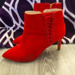 I.N.C International Concepts red booties. Size 6.5.